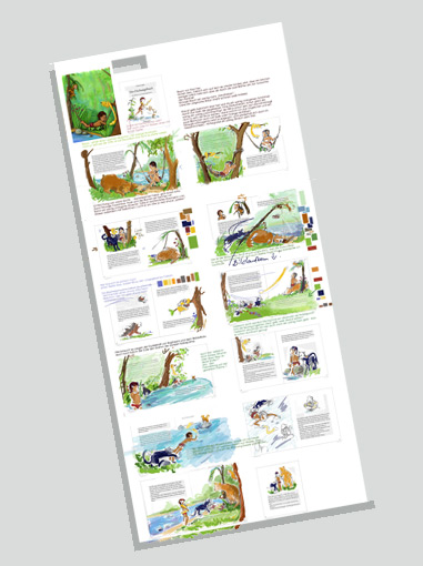 storyboard in farbe
